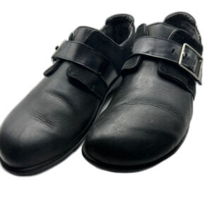 Naot Koru Tane Black Leather and Suede Comfort Shoes Clogs - Women 38 or 7/7.5